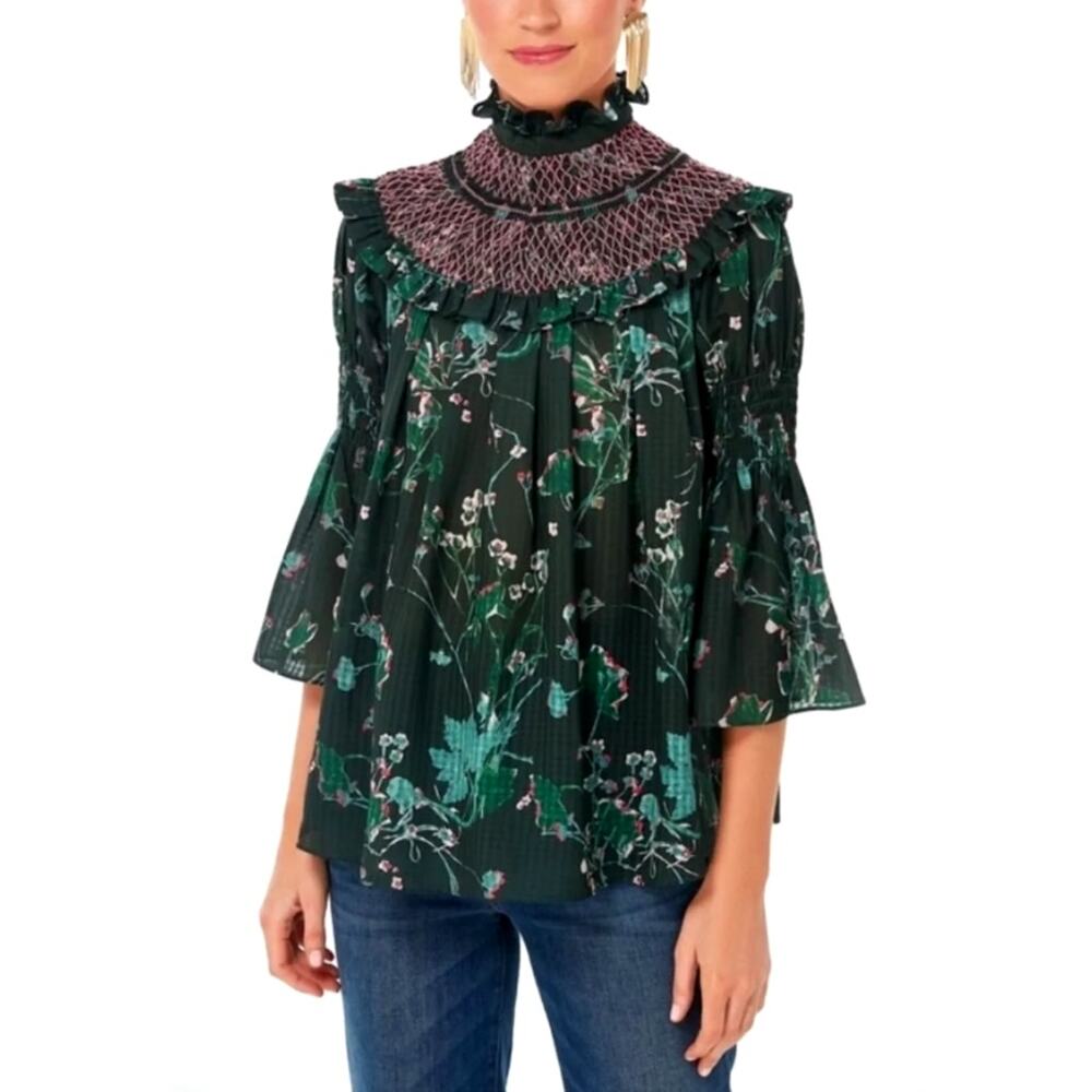 TUCKERNUCK Jaguar Garden Marion Blouse Small